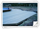 Détail habillage piscine par terrasse bois – Coupe design conçue par les clients  - Ham sous Varsberg 57 