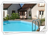 Piscine 4.6x8.10m Prof 1.33m + 2 terrasses bois 45m² - Villeny41 